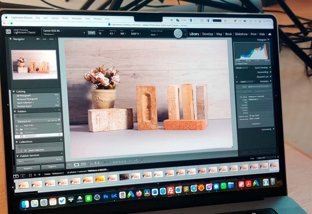 Product photography shoot in the Castle Digital studio