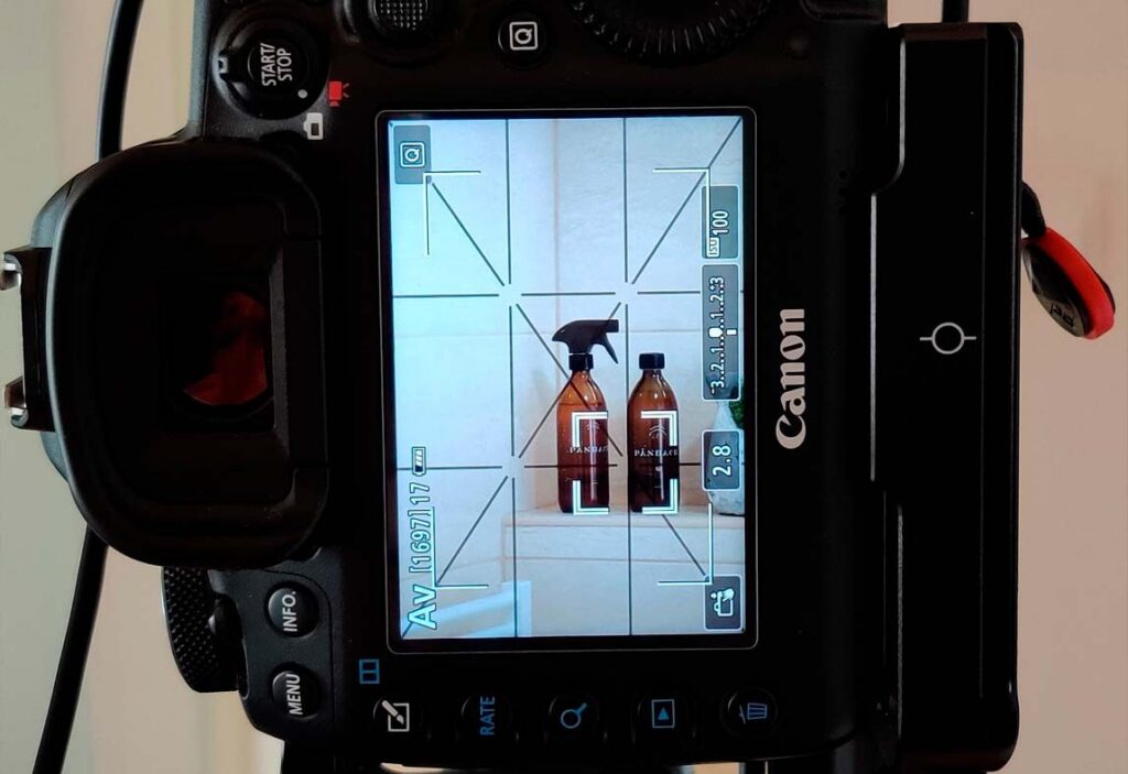 Product photography shoot in the Castle Digital studio